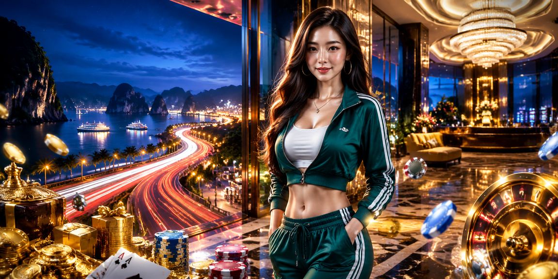 Không gian casino neon sang trọng tại vịnh Hạ Long – bàn High Roller sc168